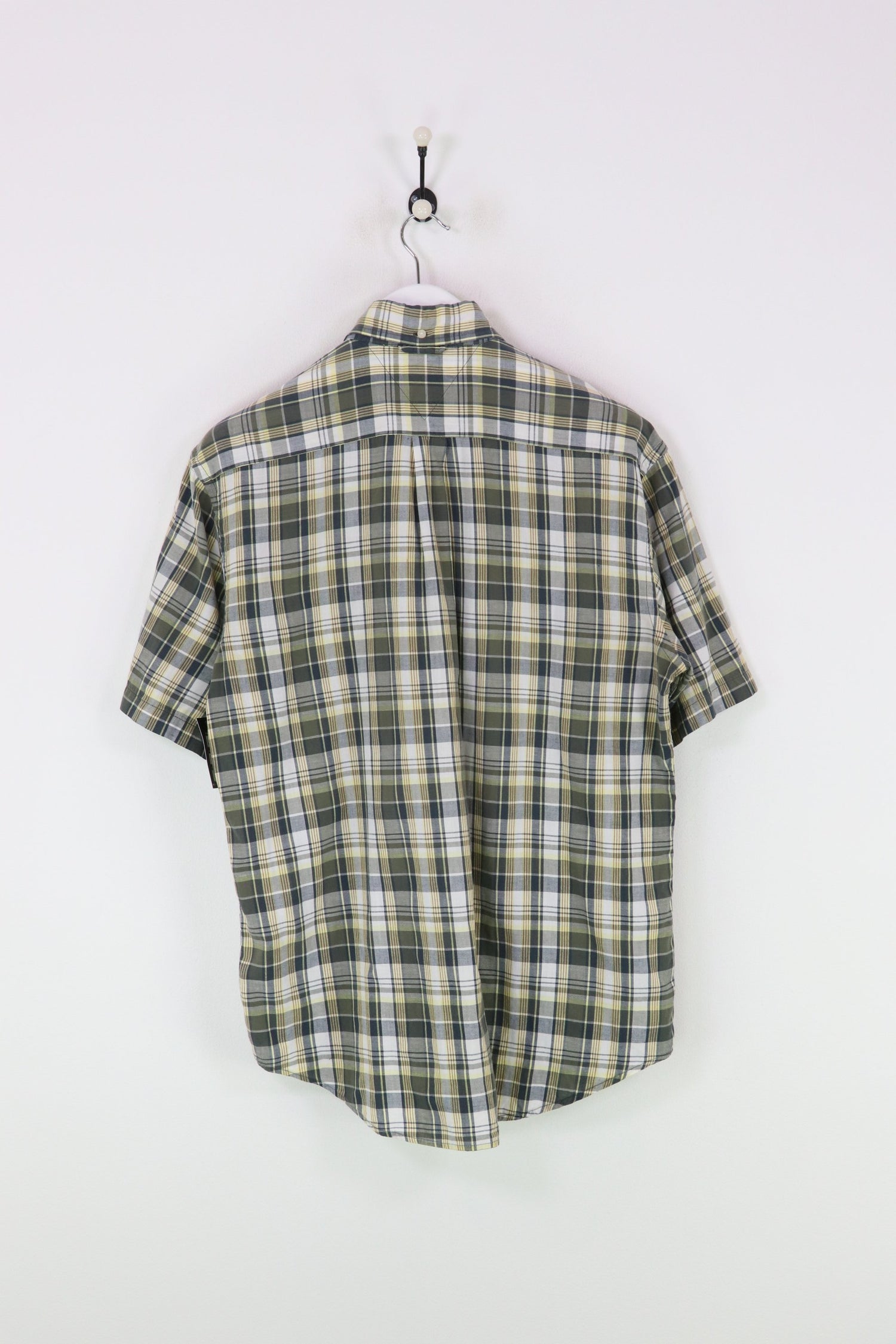 Tommy Hilfiger S/S Shirt Green/White/Yellow XL