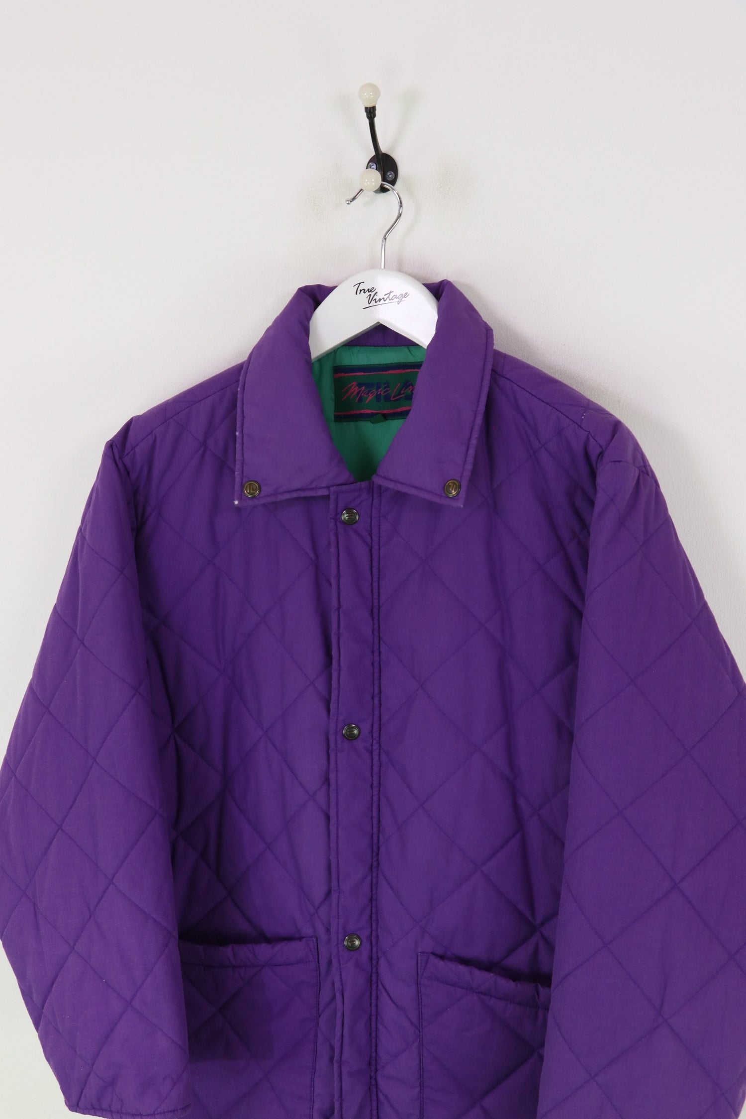 Fila Magic Line Quilted Jacket Purple Large