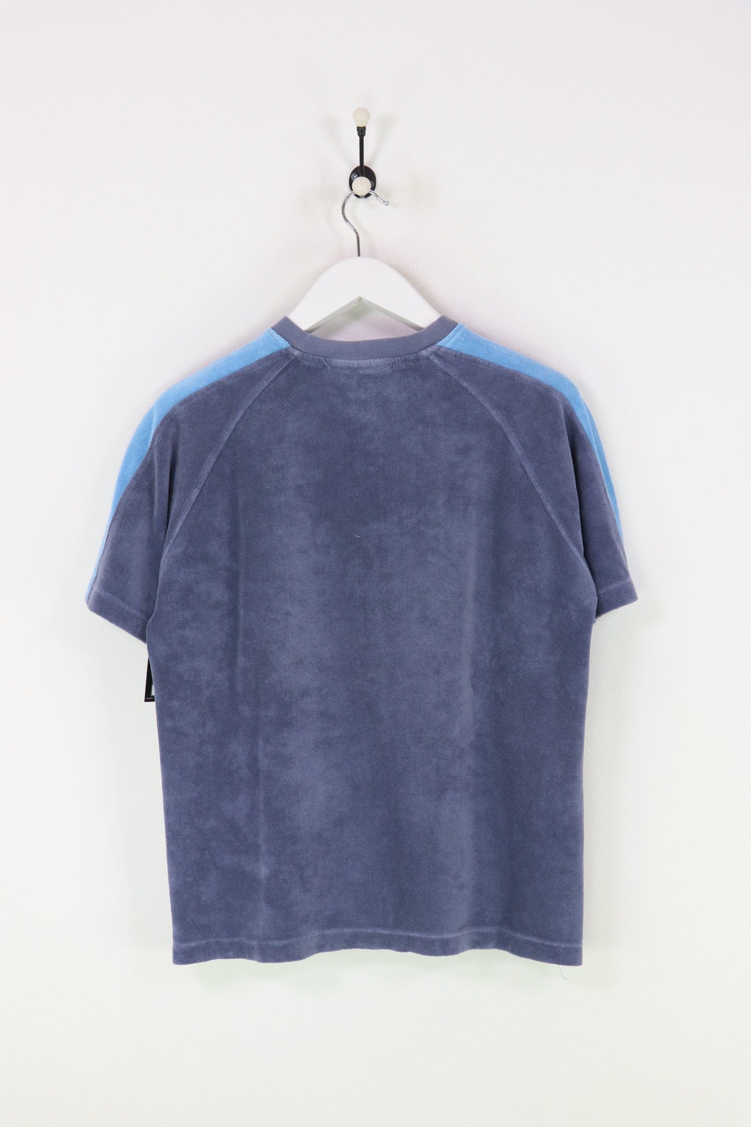 Kappa Crushed Velvet T-shirt Blue Small