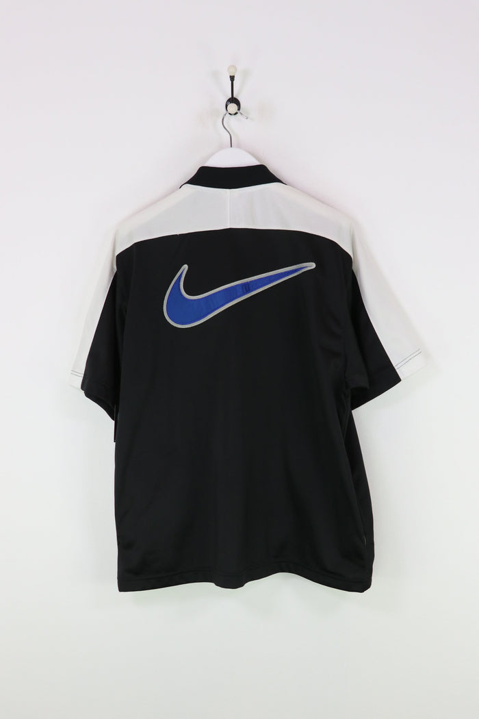 Nike S/S Track Jacket Black/White Large