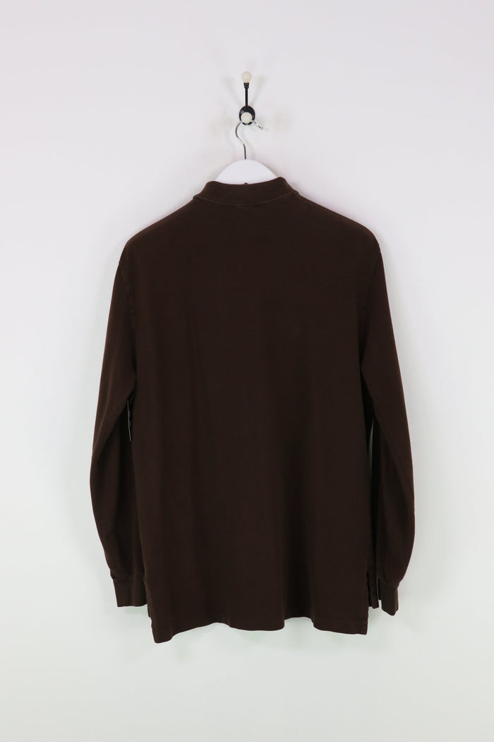 Ralph Lauren L/S Polo Shirt Brown Large