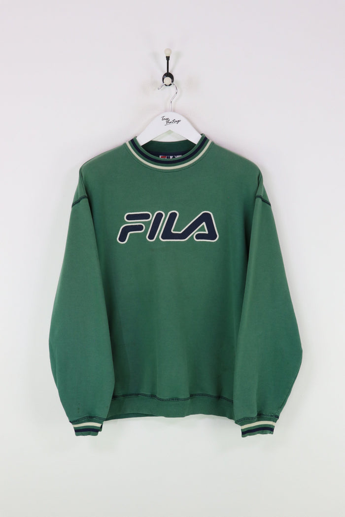 Fila Sweatshirt Green Medium