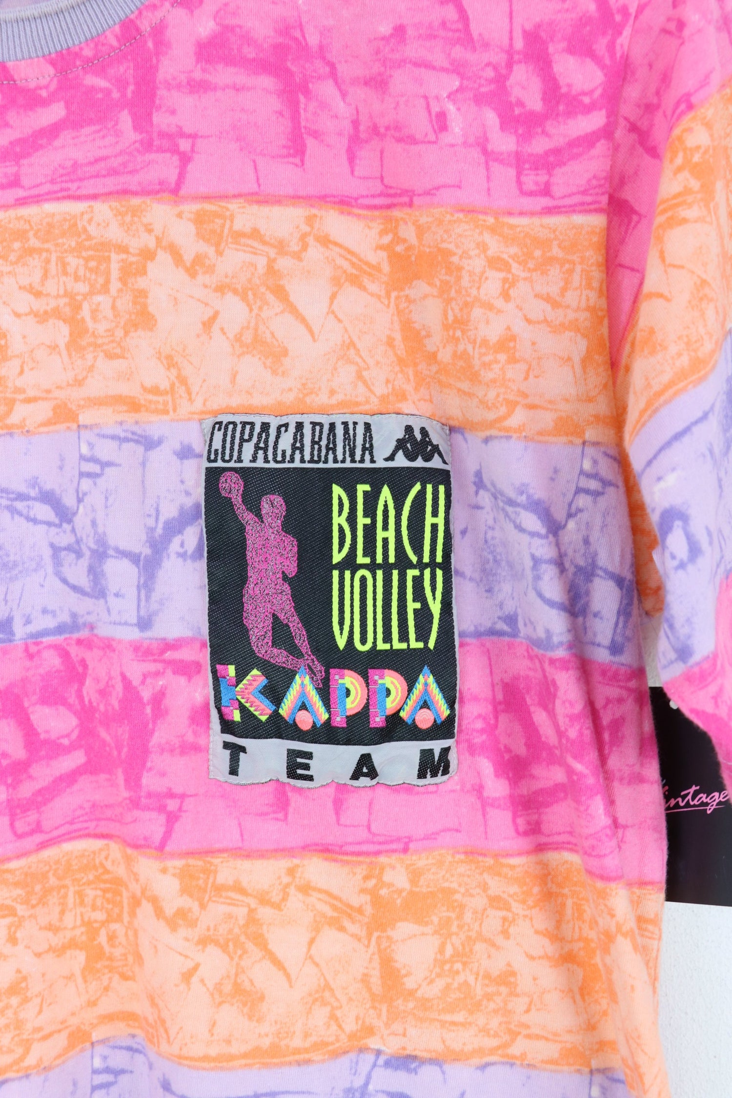 Kappa Beach Volleyball T-shirt Pink/Purple/Orange Small