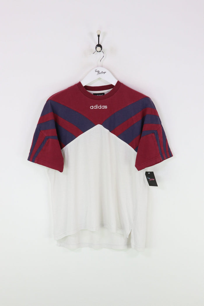Adidas T-shirt White/Red/Navy Medium