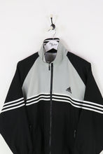 Adidas Shell Suit Jacket Black/Grey Large