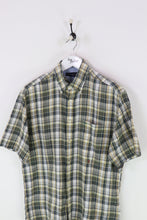 Tommy Hilfiger S/S Shirt Green/White/Yellow XL