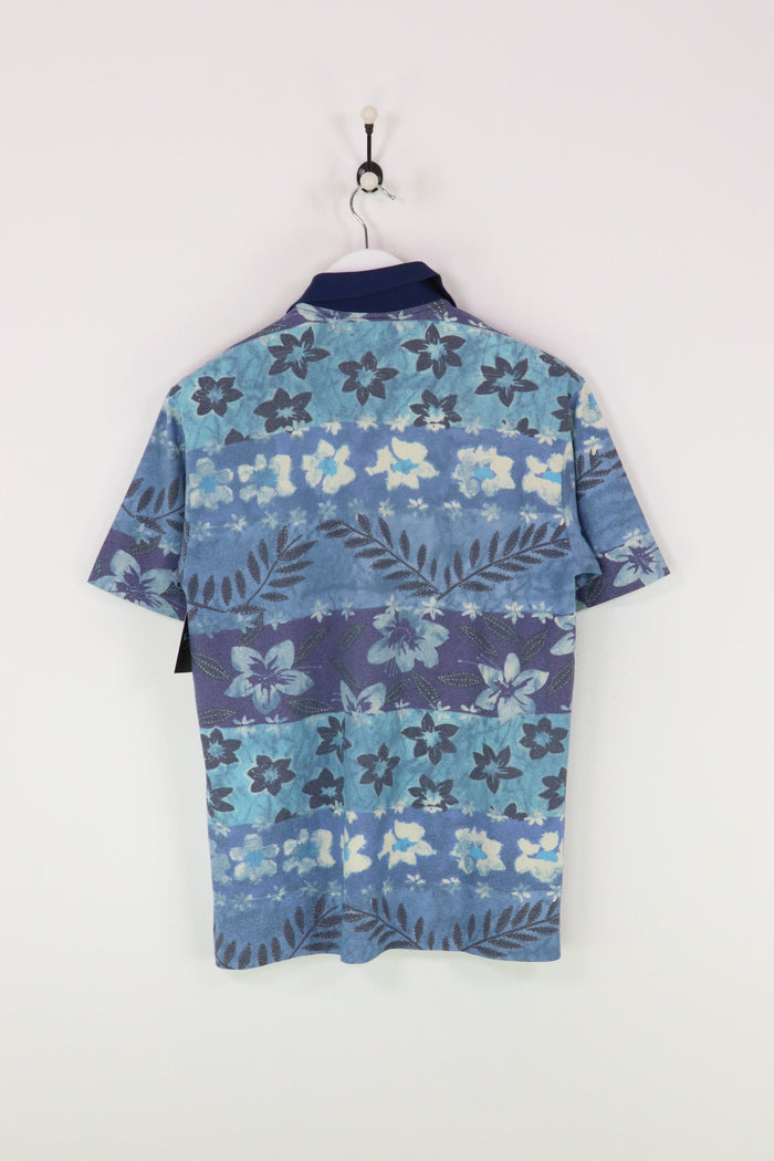 Fila Floral Polo Shirt Blue Small