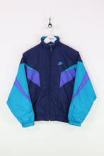 Nike Shell Suit Jacket Navy/Green Small