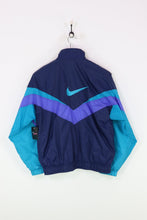 Nike Shell Suit Jacket Navy/Green Small