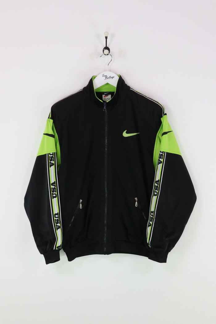 Nike USA Track Jacket Black/Green Medium
