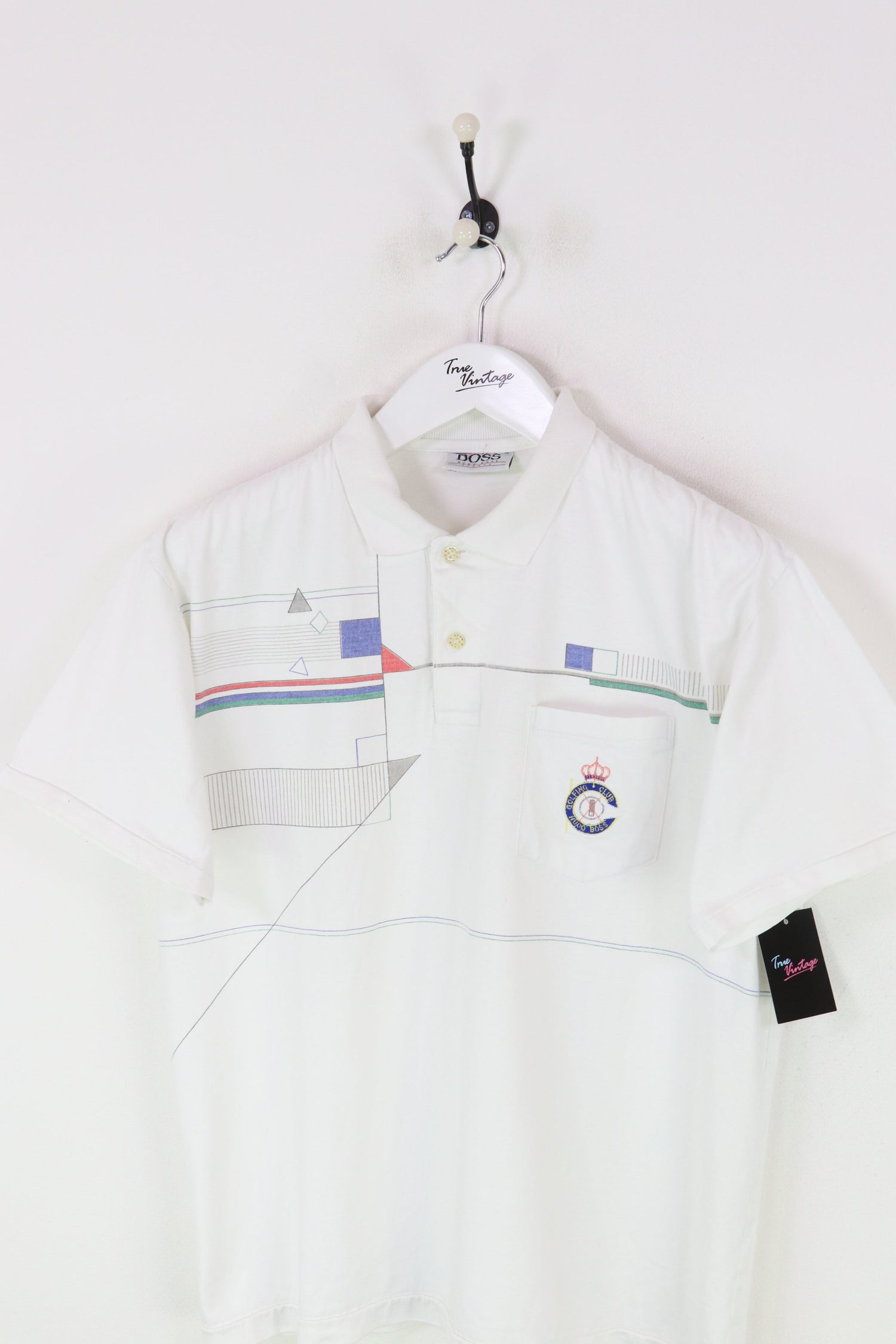 Hugo Boss Golfing Club Polo Shirt White Medium