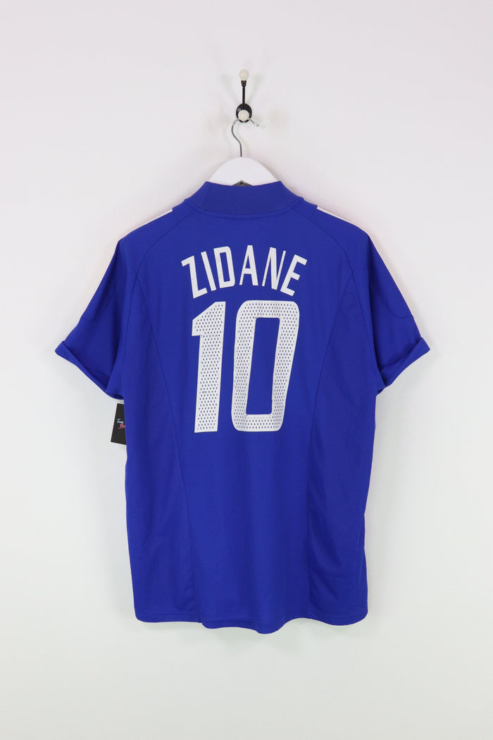 Adidas France Zinedine Zidane Football Shirt Blue XL