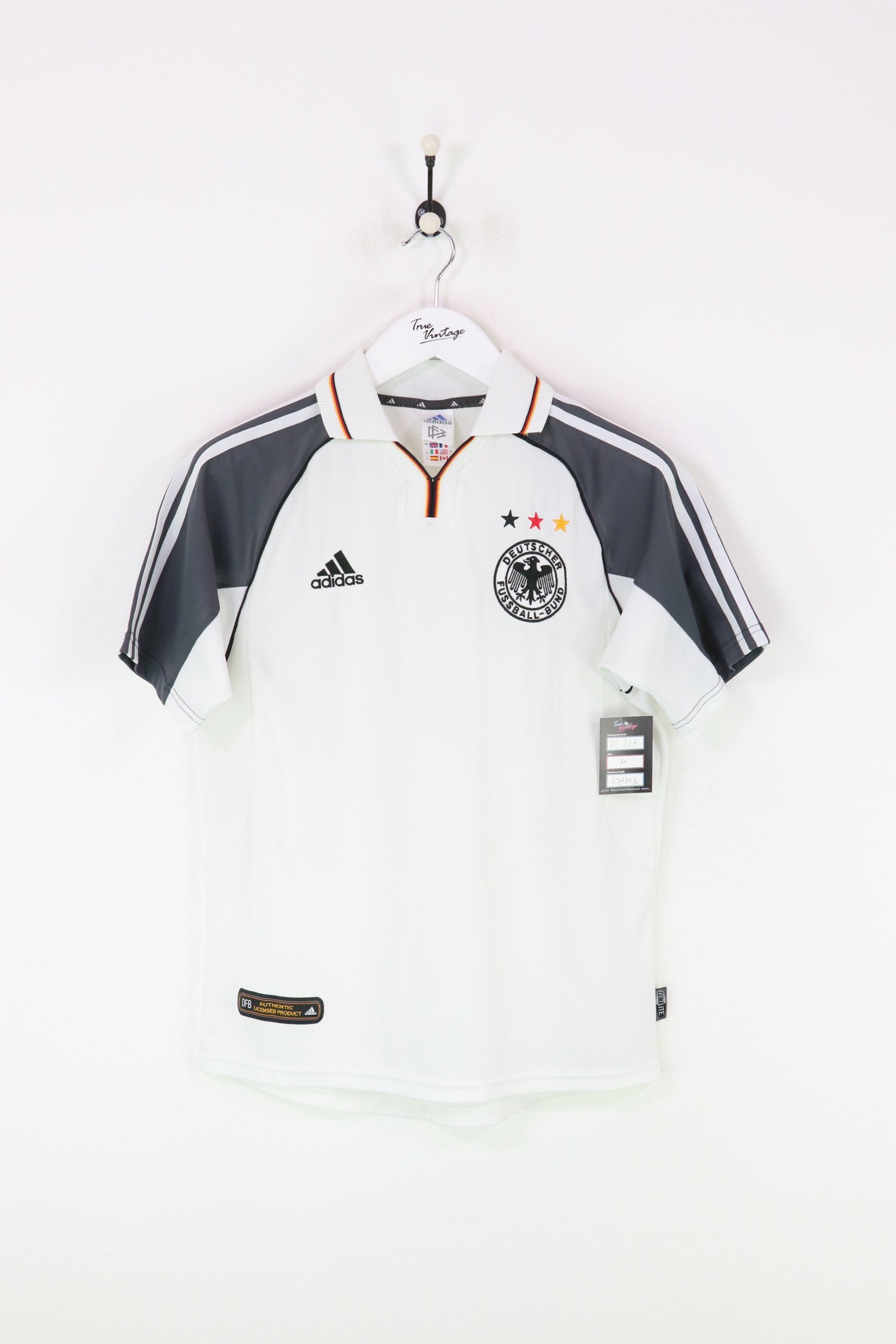 Adidas Germany Football Shirt White/Grey Medium