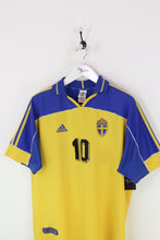 Adidas Sweden Henrik Larsson Football Shirt Yellow/Blue XL