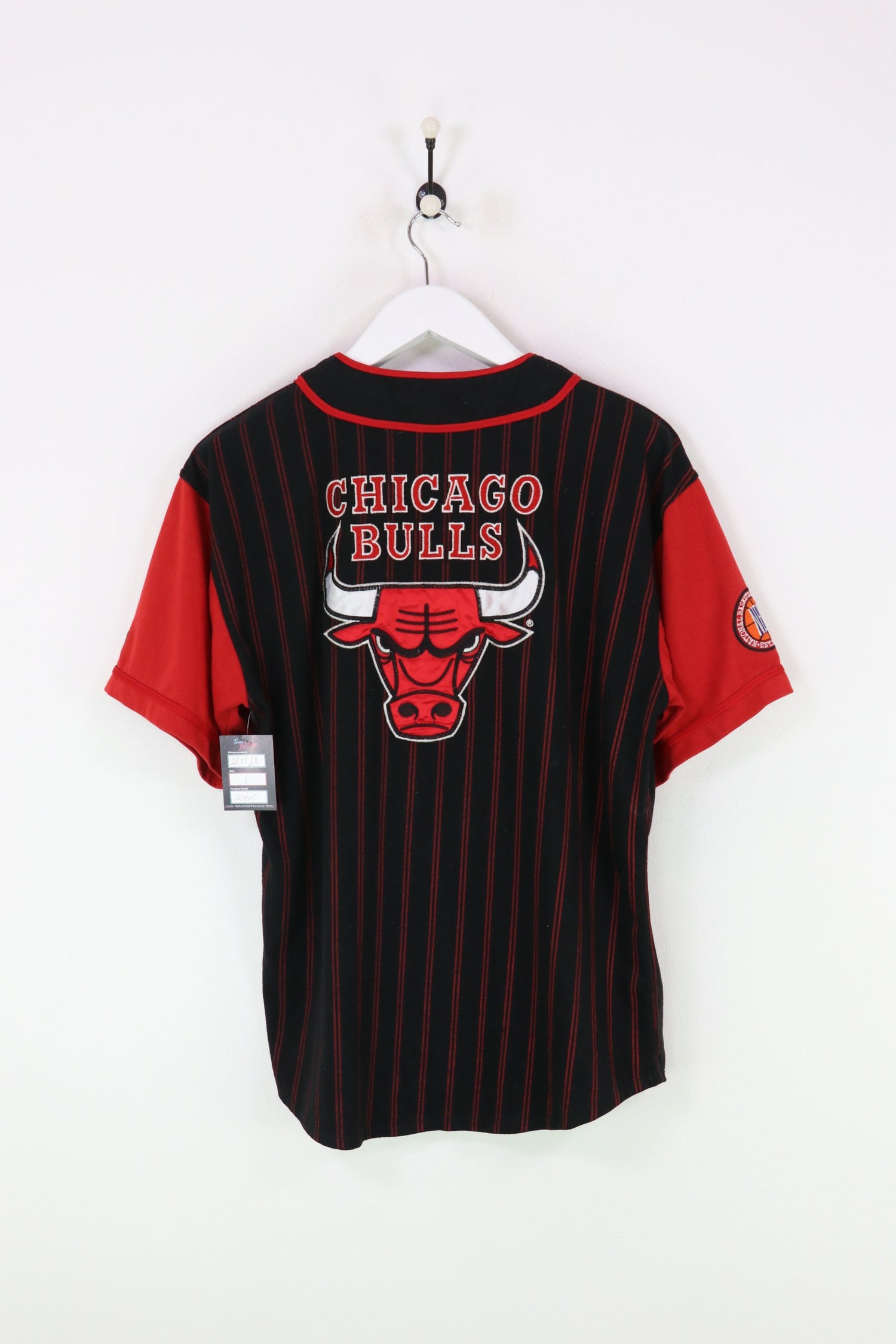 Starter Chicago Bulls Basketball Shirt Black/Red Large
