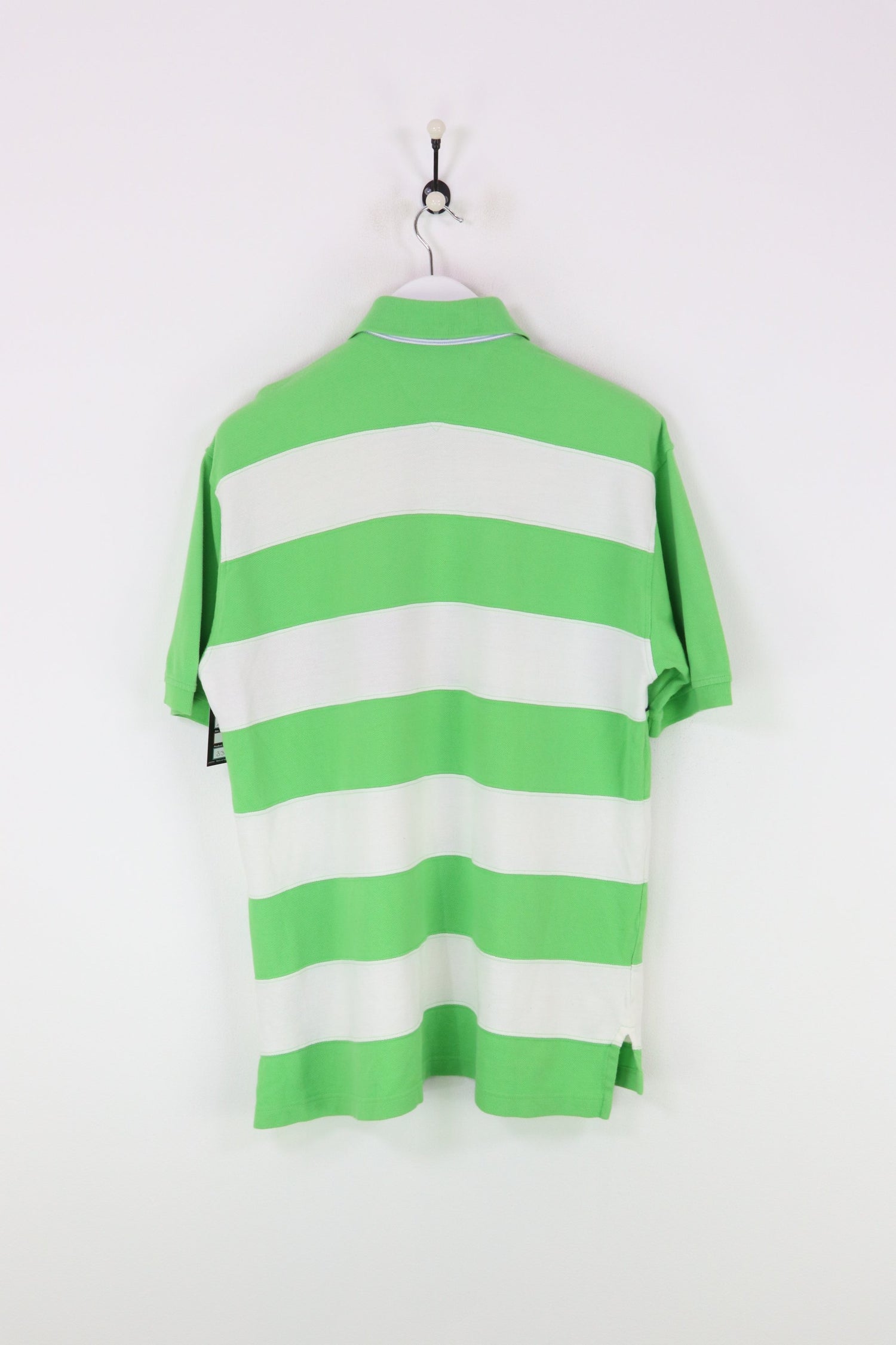 Tommy Hilfiger Polo Shirt Green/White Large