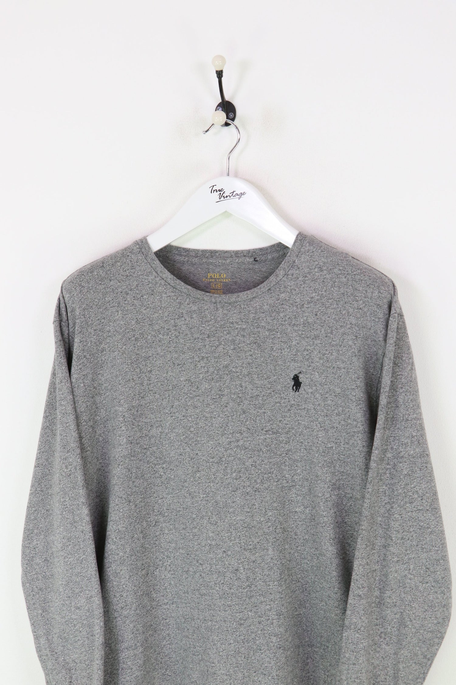 Ralph Lauren L/S T-shirt Grey Fleck Medium