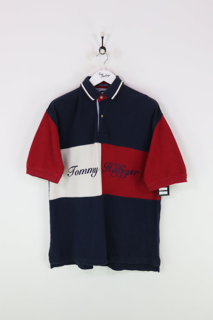 Tommy Hilfiger Polo Shirt Navy/Red/White XL