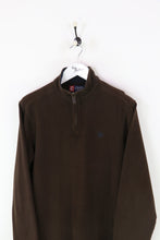 Ralph Lauren Chaps 1/4 Zip Sweatshirt Brown Large