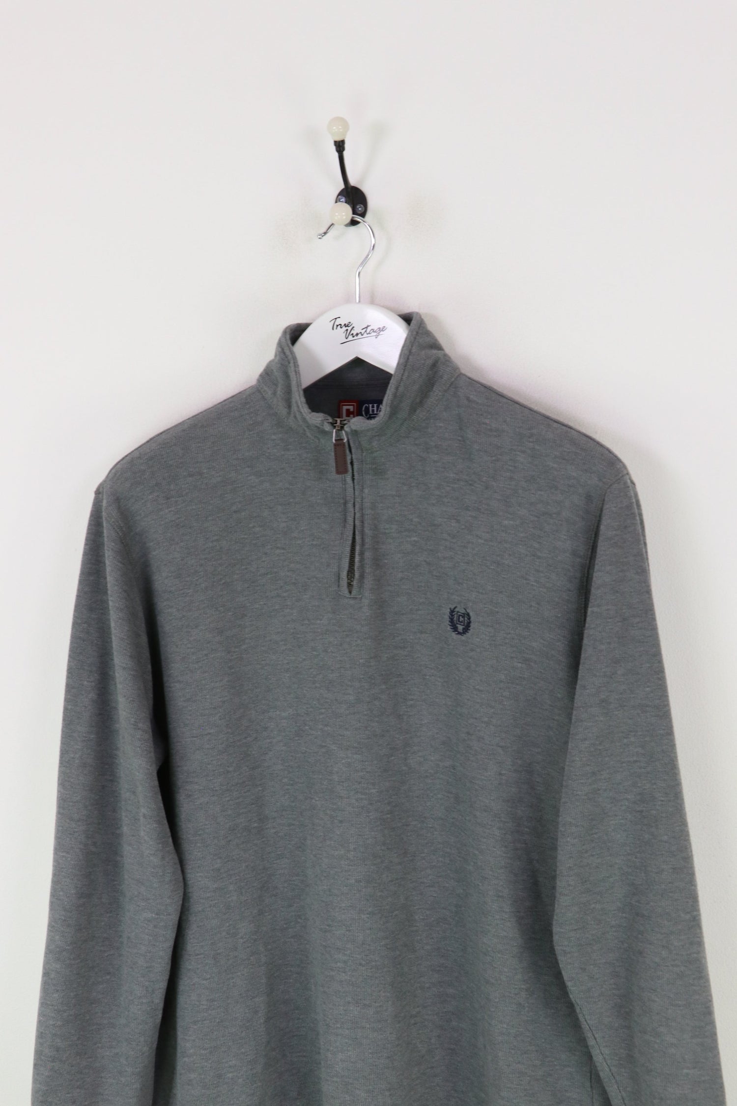 Ralph Lauren Chaps 1/4 Zip Sweatshirt Grey Medium