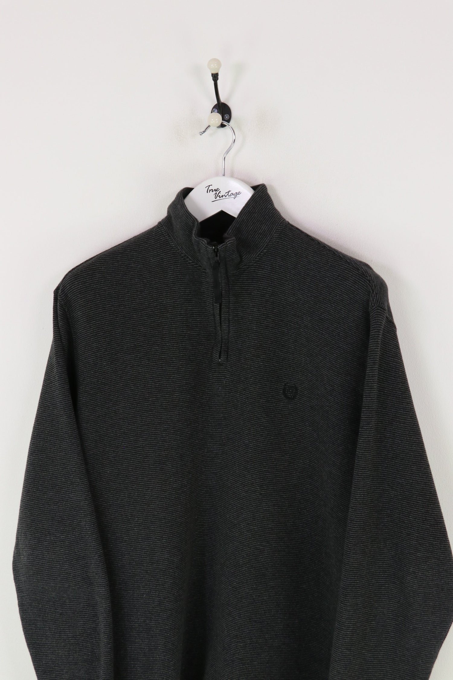 Ralph Lauren Chaps 1/4 Zip Sweatshirt Dark Grey XL
