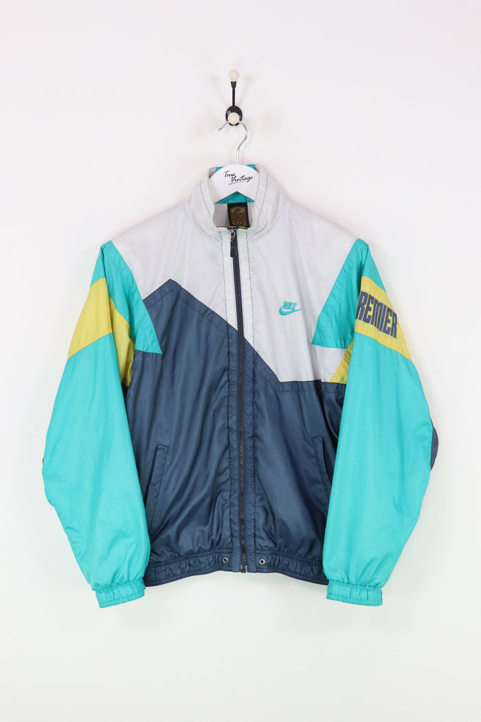 Nike Shell Suit Jacket Navy/White/Green Small
