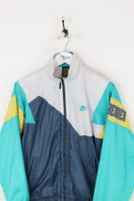 Nike Shell Suit Jacket Navy/White/Green Small