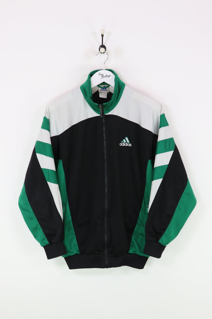 Adidas Track Jacket Black/Green/White Large