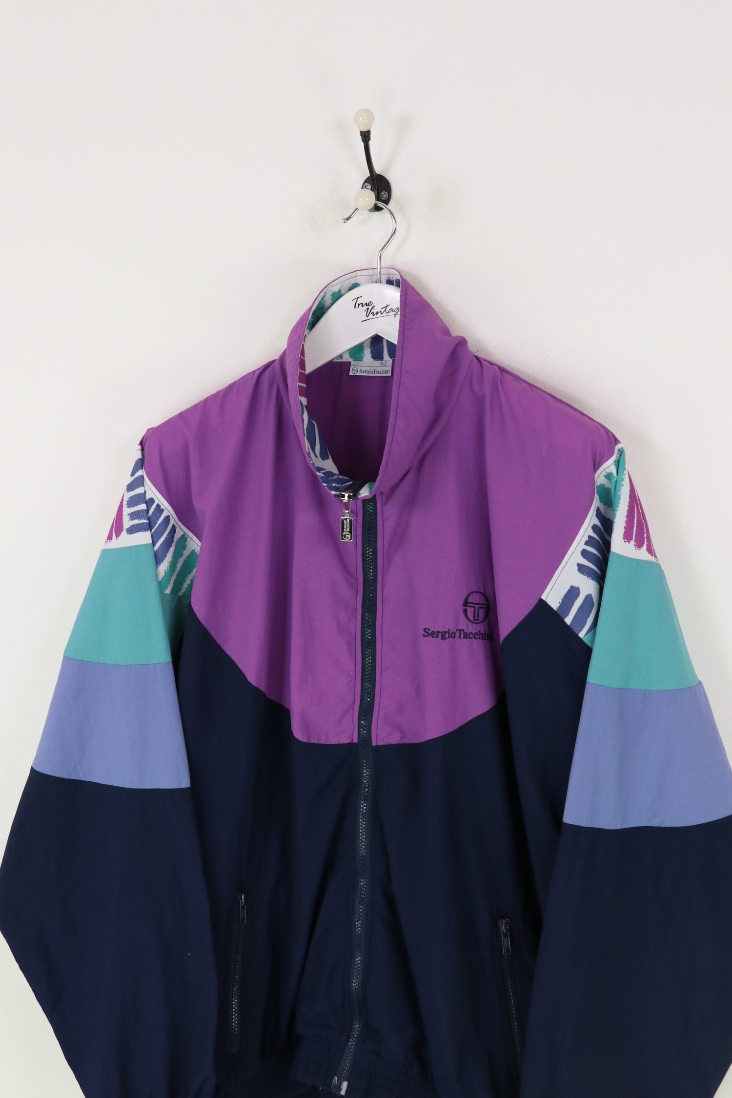 Sergio Tacchini Shell Suit Jacket Navy/Purple XXL