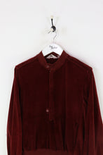 Christian Dior Velour Zip Sweatshirt Red Small