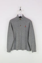 Ralph Lauren 1/4 Zip Sweatshirt Grey Large
