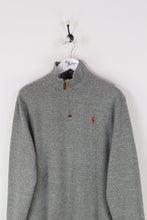 Ralph Lauren 1/4 Zip Sweatshirt Grey Large