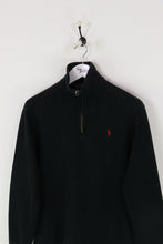 Ralph Lauren 1/4 Zip Sweatshirt Black Small