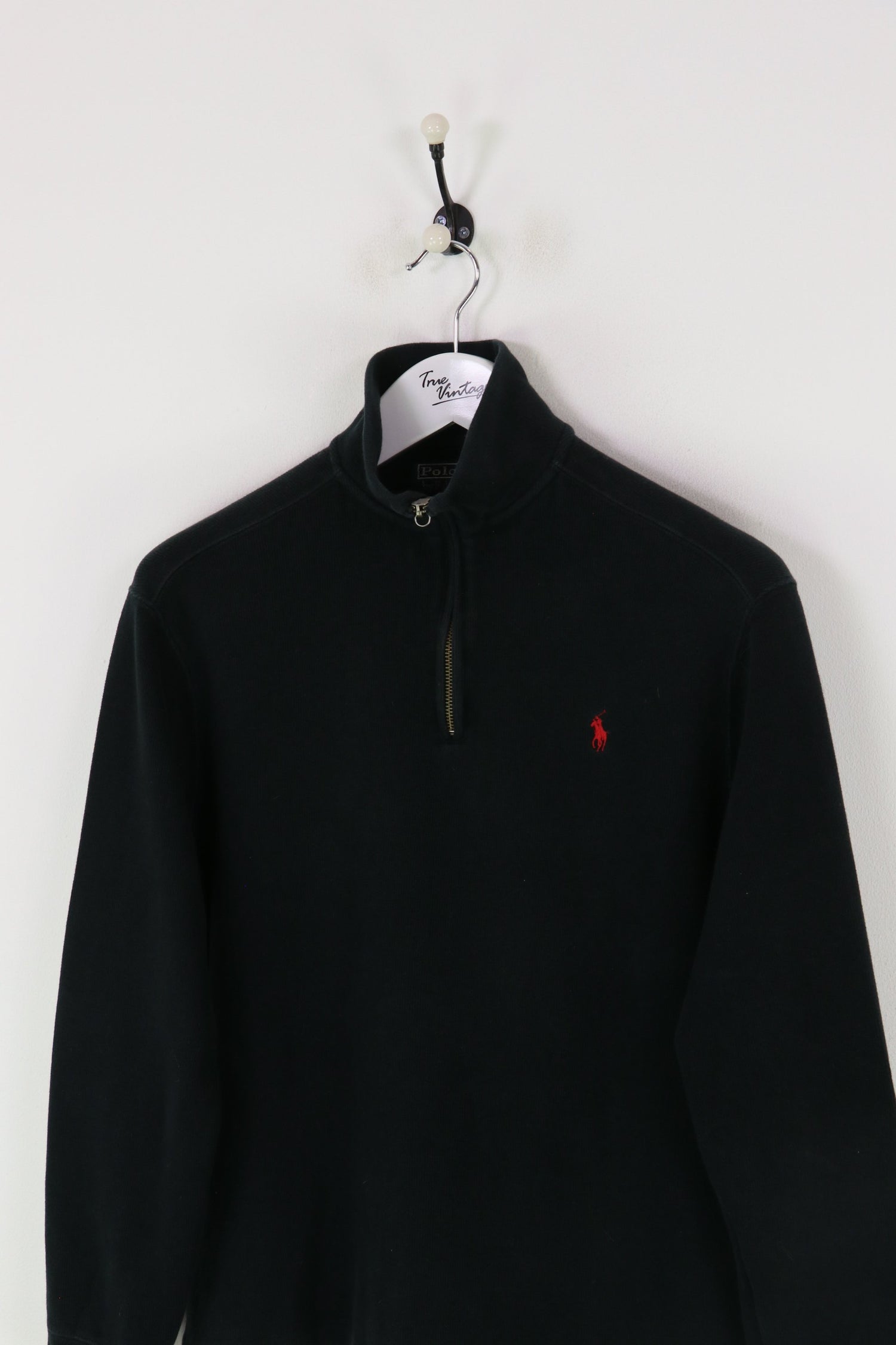 Ralph Lauren 1/4 Zip Sweatshirt Black Small