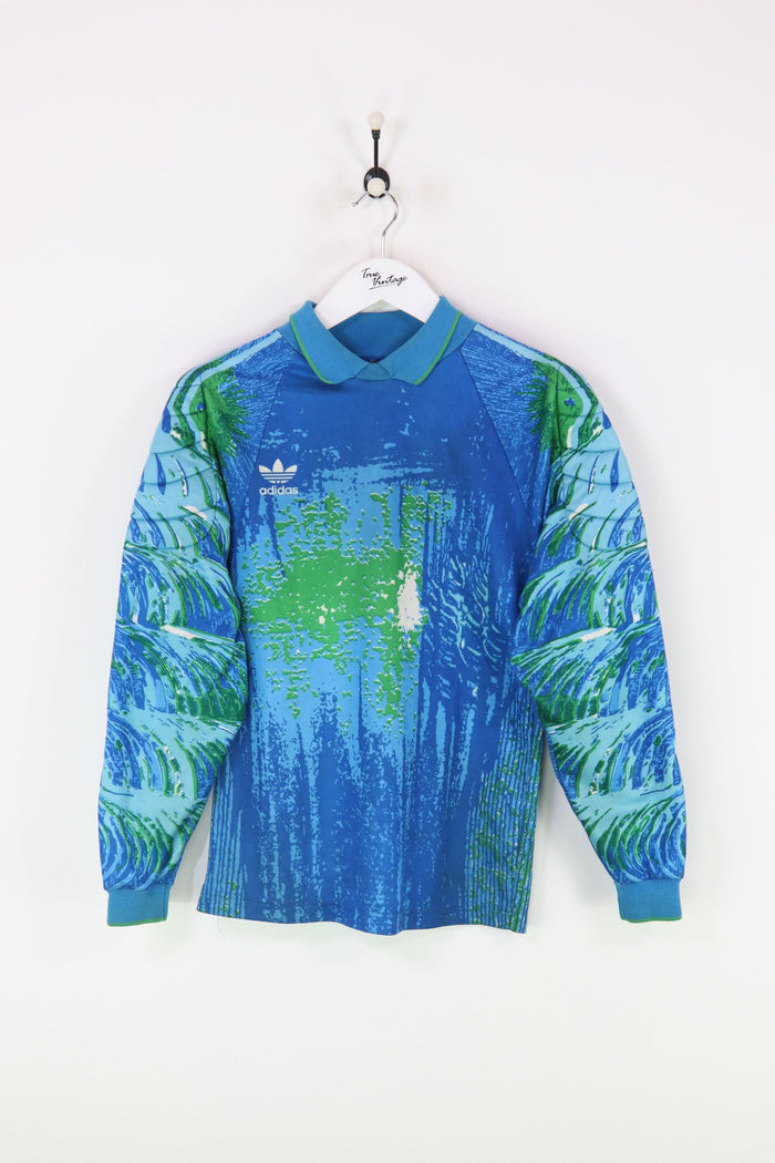 Adidas Goalkeeper Shirt Blue/Green Small