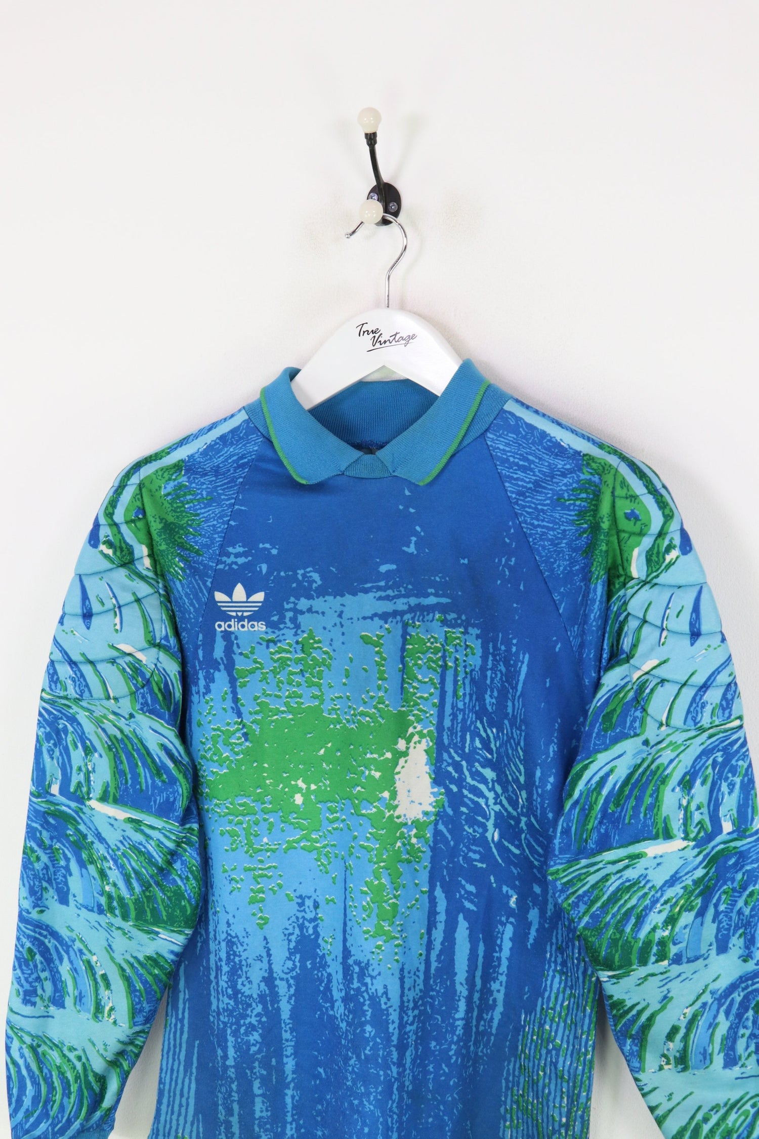 Adidas Goalkeeper Shirt Blue/Green Small