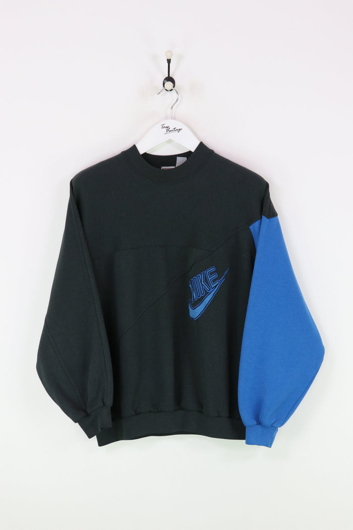 Nike Sweatshirt Black/Blue Large