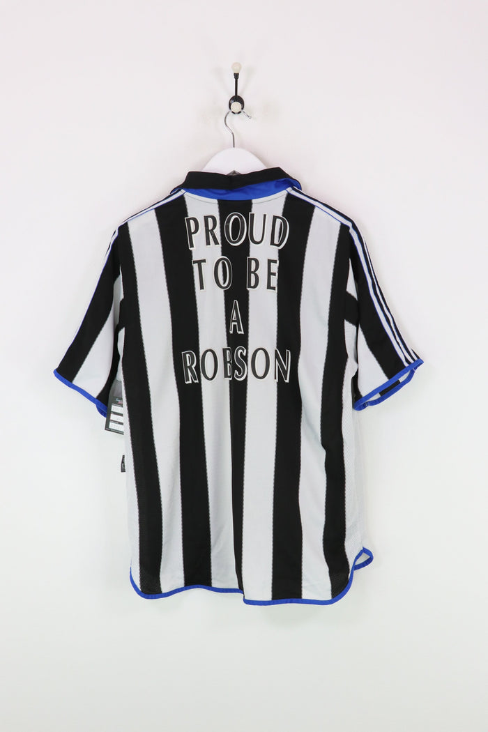 Adidas Newcastle Bobby Robson Football Shirt Black/White XL