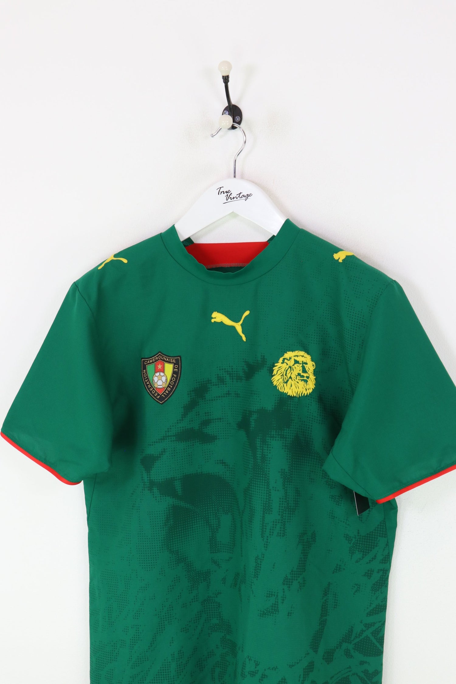 Puma Cameroon Football Shirt Green Medium