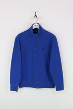 Nautica 1/4 Zip Sweatshirt Blue Large