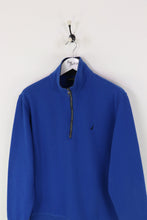 Nautica 1/4 Zip Sweatshirt Blue Large