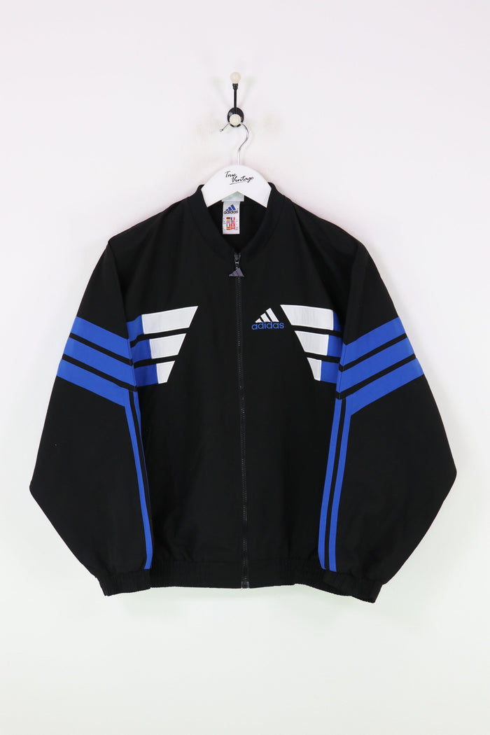 Adidas Shell Suit Jacket Black/Blue Medium