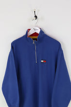 Tommy Hilfiger 1/4 Zip Sweatshirt Blue Large