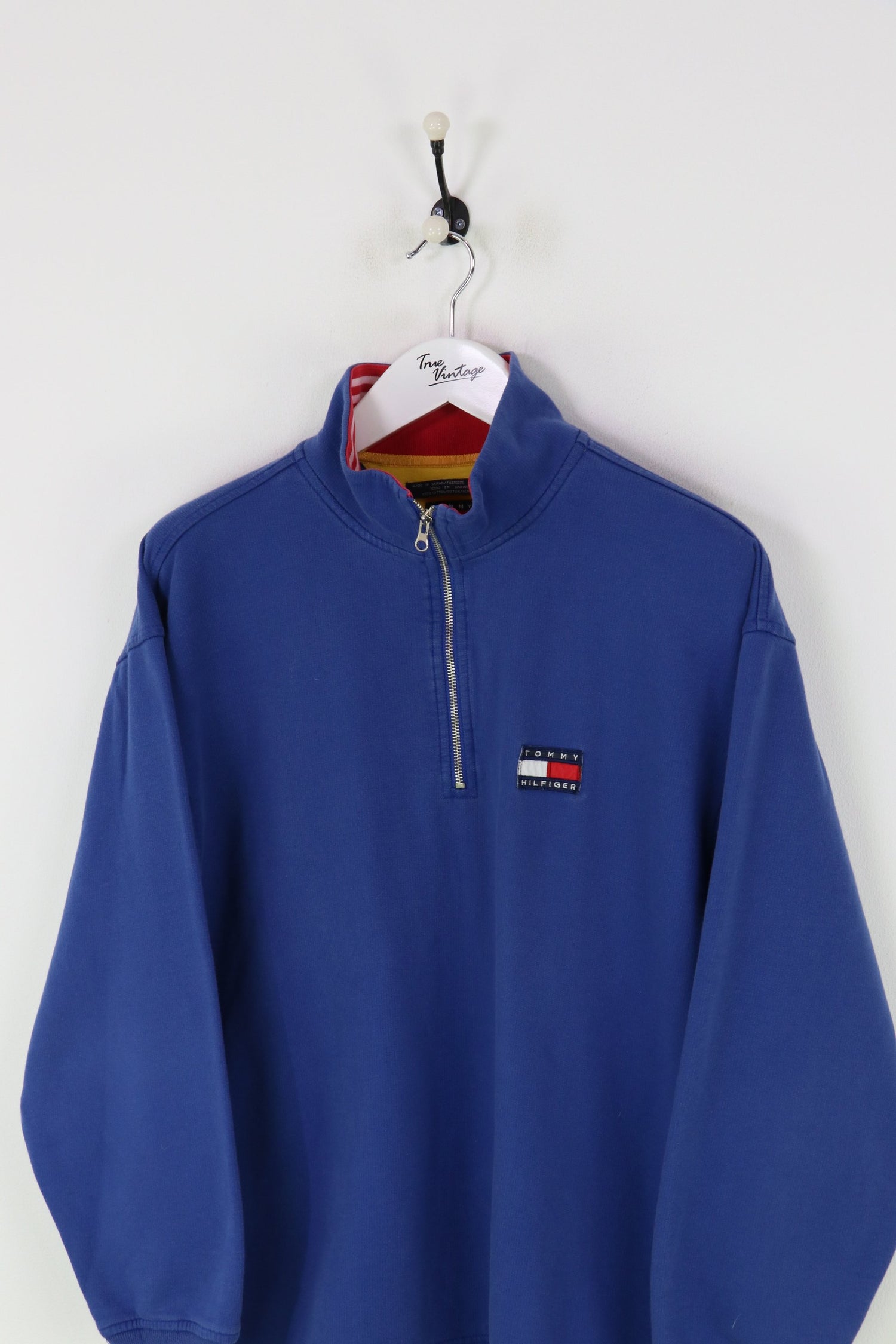 Tommy Hilfiger 1/4 Zip Sweatshirt Blue Large