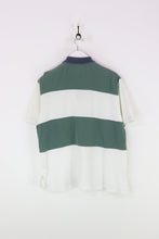 Ralph Lauren Polo Shirt White/Green Large