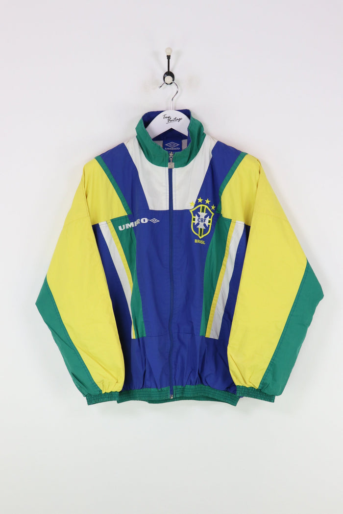 Umbro Brazil Shell Suit Jacket Blue/Yellow Large