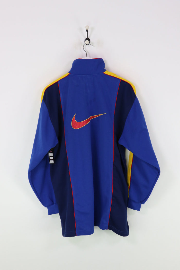 Nike 1/4 Zip Sweatshirt Blue/Yellow XXL