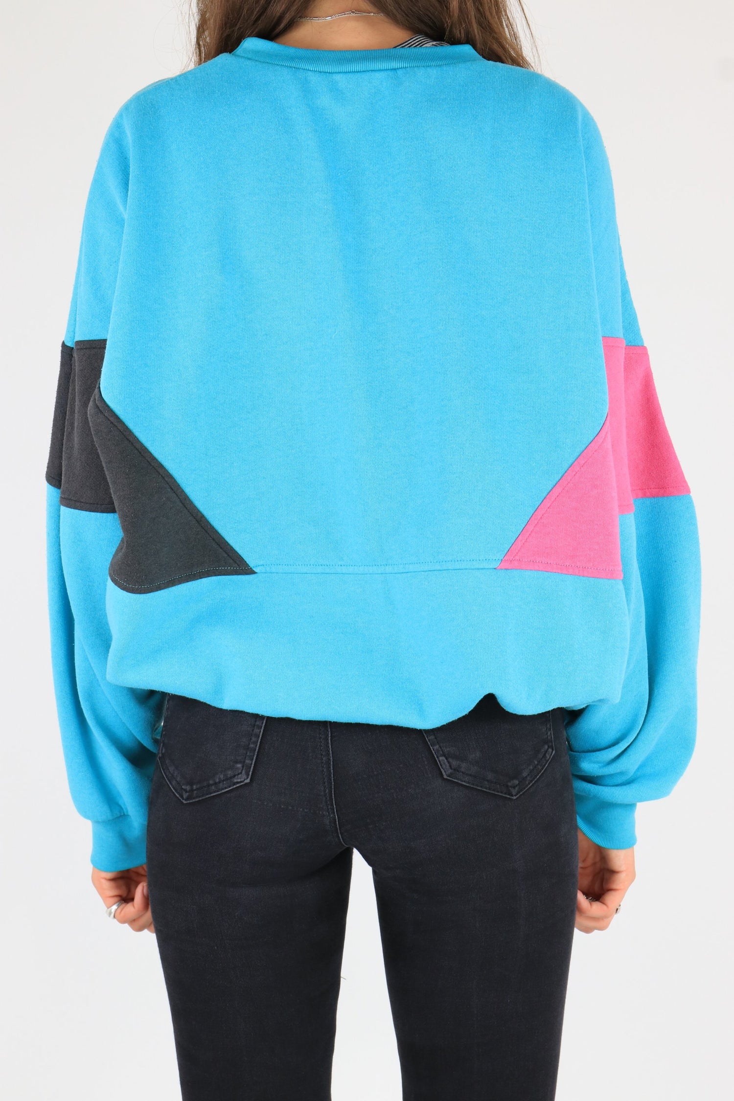 Adidas Sweatshirt Blue/Pink XL