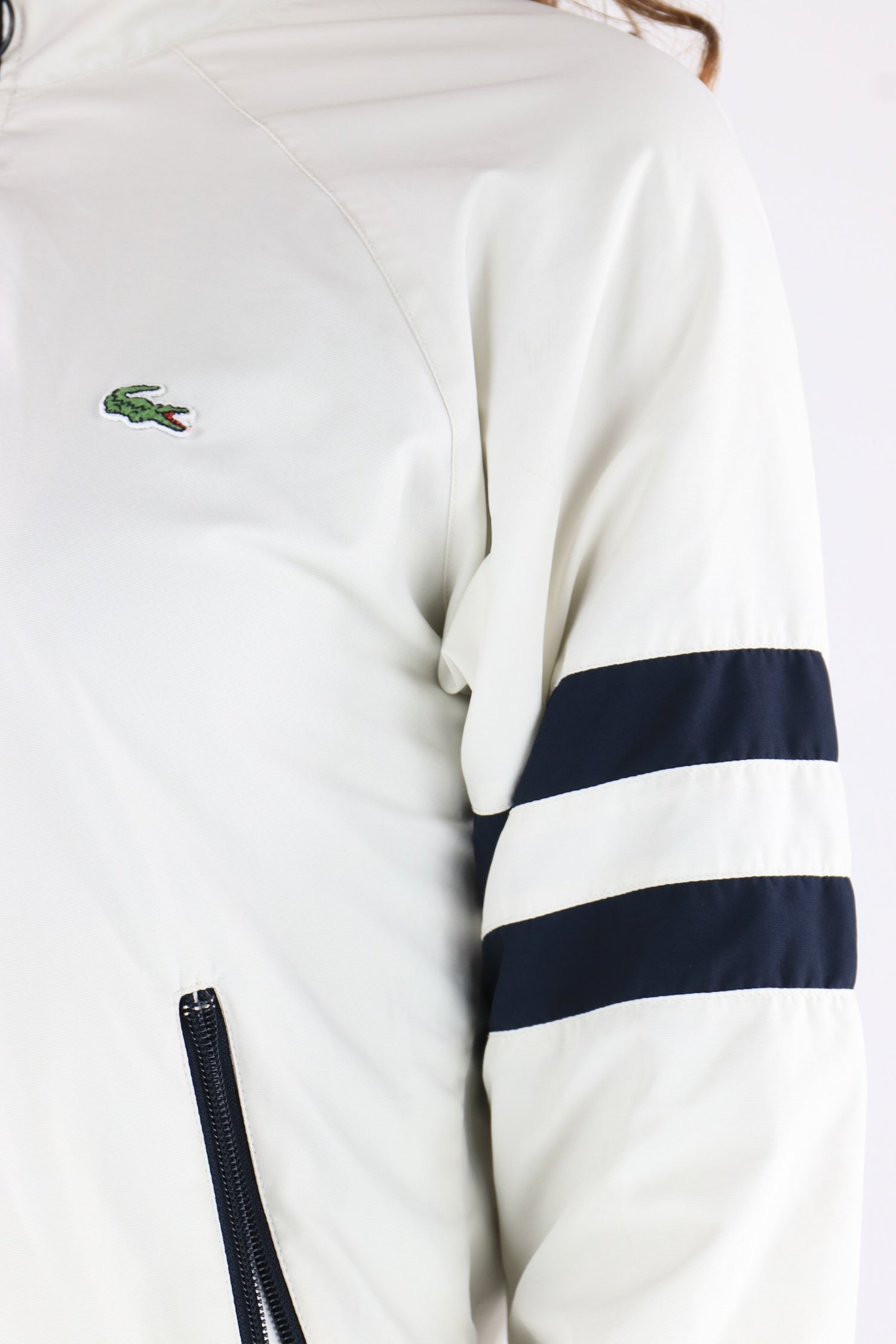 Lacoste Shell Suit Jacket Cream Small