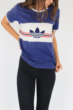 Adidas T-Shirt Blue/White Medium